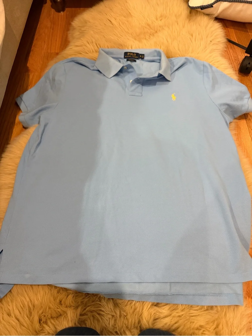 Polo by Ralph Lauren Classic Light Blue Cotton Polo Shirt